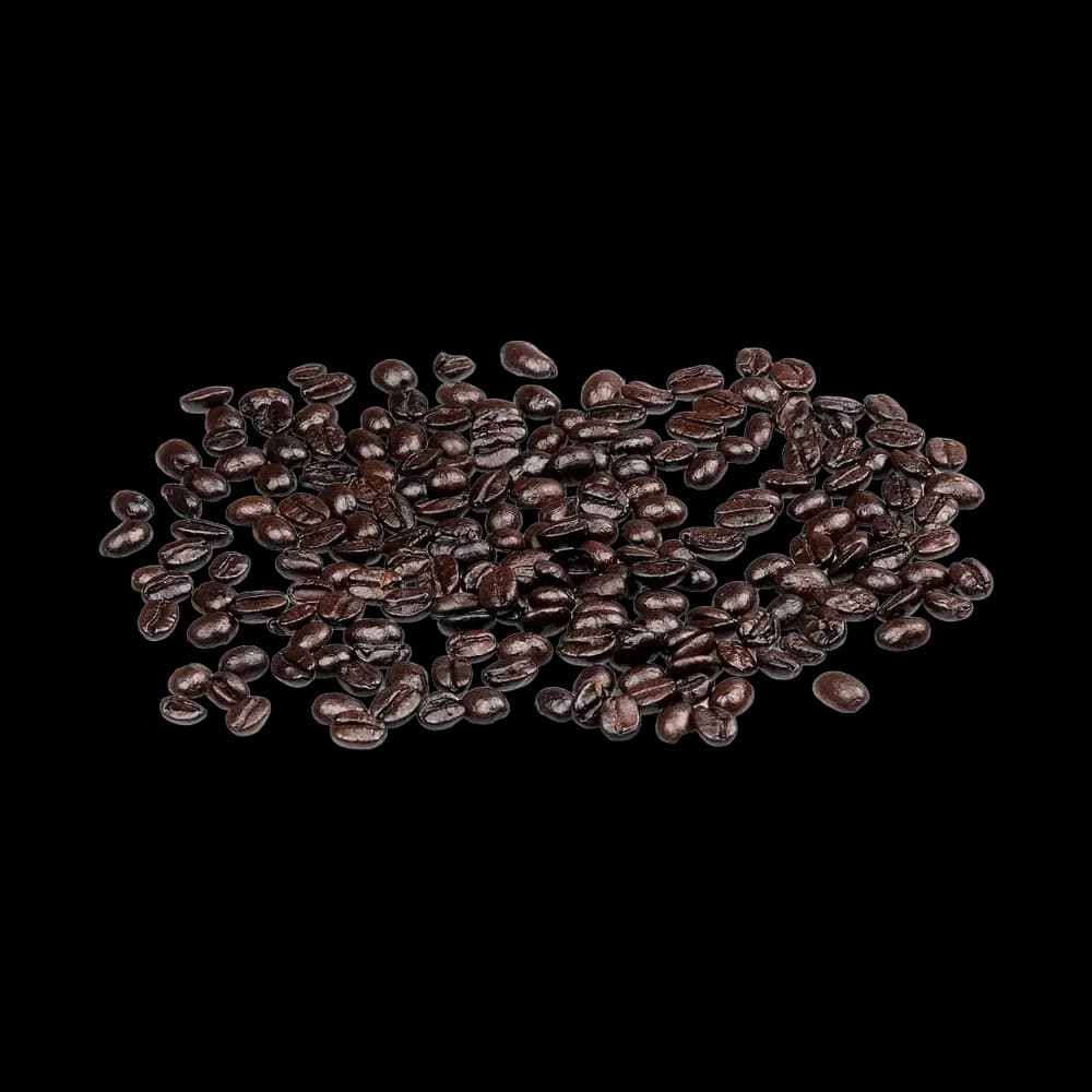 Representative roasted Bourbon coffee beans