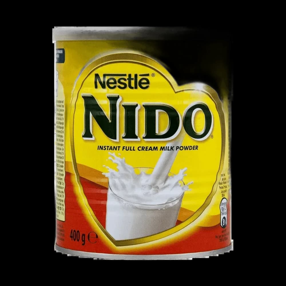 Nido fortified milk powder tin
